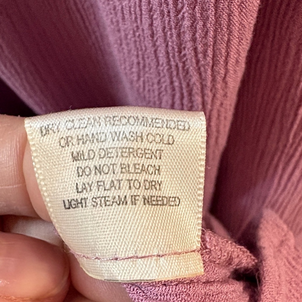 Lovestitch Pink Crinkle Maxi Dress with Pockets | s/m - Picture 6 of 6
